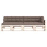 Thumbnail for Palettensofa-Auflagen 5 Stk. Taupe