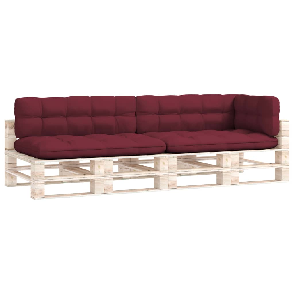 Palettensofa-Auflagen 5 Stk. Weinrot
