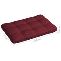 Thumbnail for Palettensofa-Auflagen 5 Stk. Weinrot