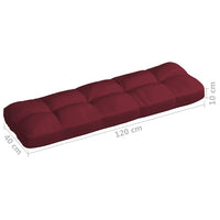 Thumbnail for Palettensofa-Auflagen 5 Stk. Weinrot