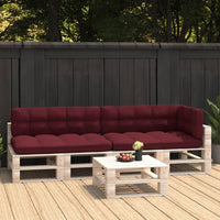 Thumbnail for Palettensofa-Auflagen 5 Stk. Weinrot