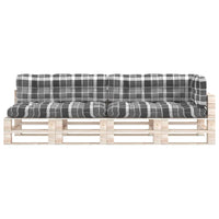 Thumbnail for Palettensofa-Auflagen 5 Stk. Grau Karomuster