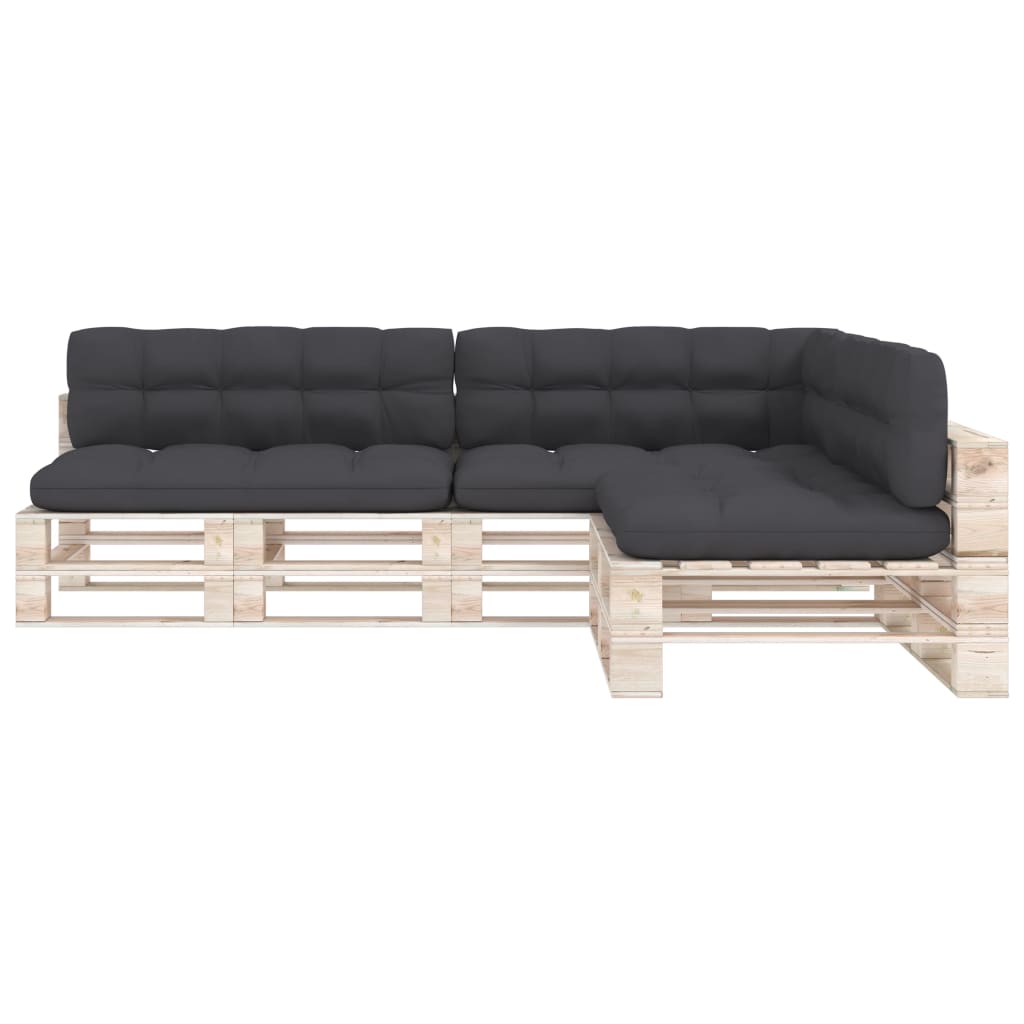 Palettensofa-Auflagen 7 Stk. Anthrazit