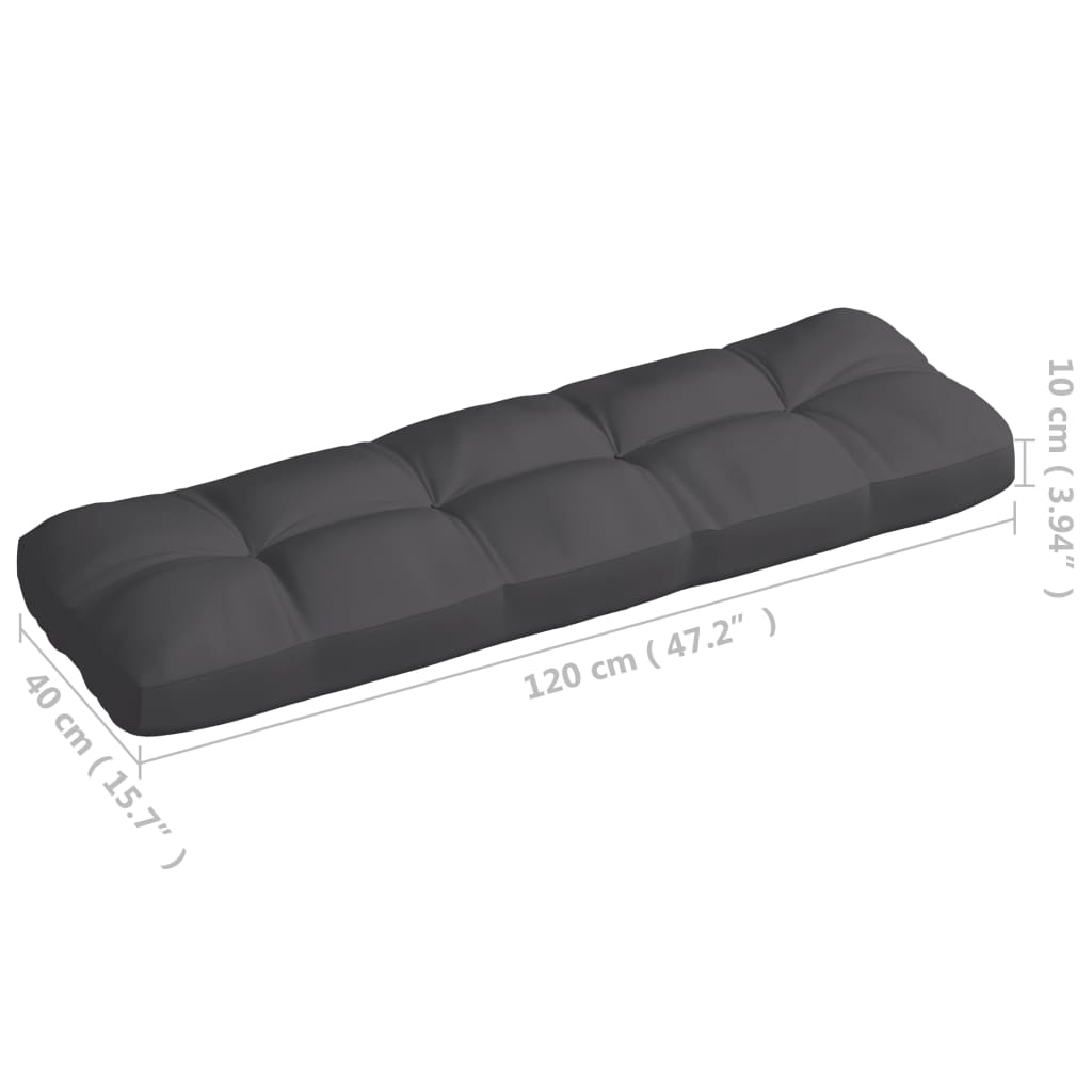 Palettensofa-Auflagen 7 Stk. Anthrazit