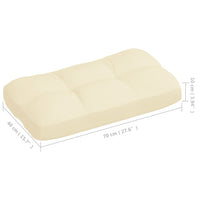 Thumbnail for Palettensofa-Auflagen 7 Stk. Creme