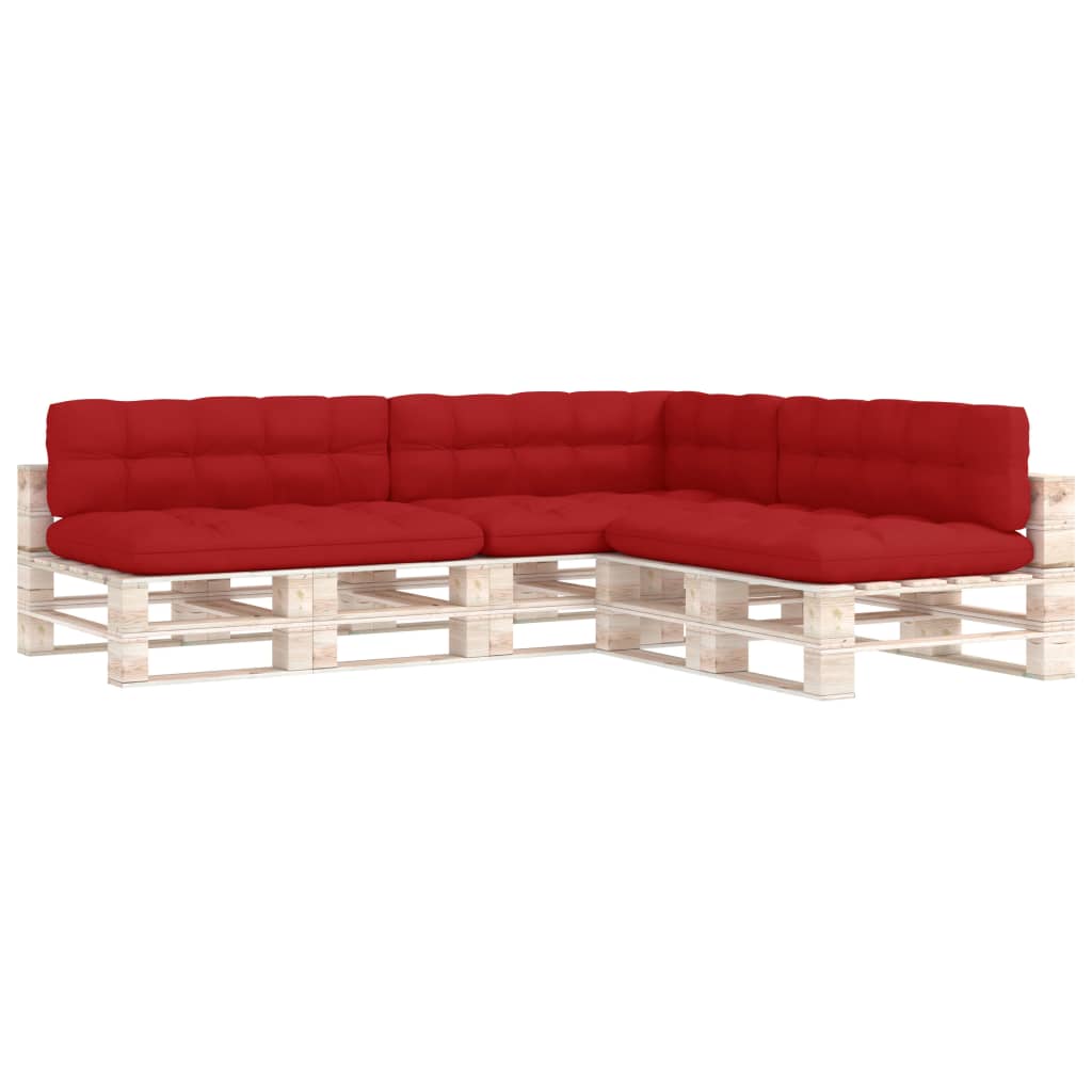 Palettensofa-Auflagen 7 Stk. Rot