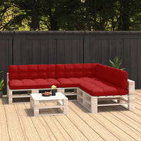 Thumbnail for Palettensofa-Auflagen 7 Stk. Rot