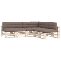 Thumbnail for Palettensofa-Auflagen 7 Stk. Taupe