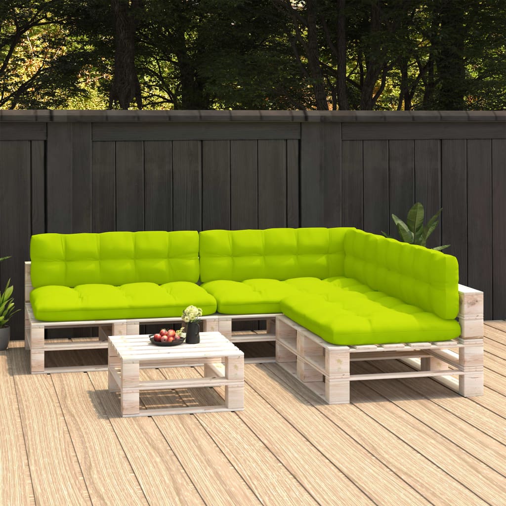 Palettensofa-Auflagen 7 Stk. Hellgrün