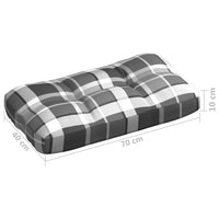 Thumbnail for Palettensofa-Auflagen 7 Stk. Grau Karomuster