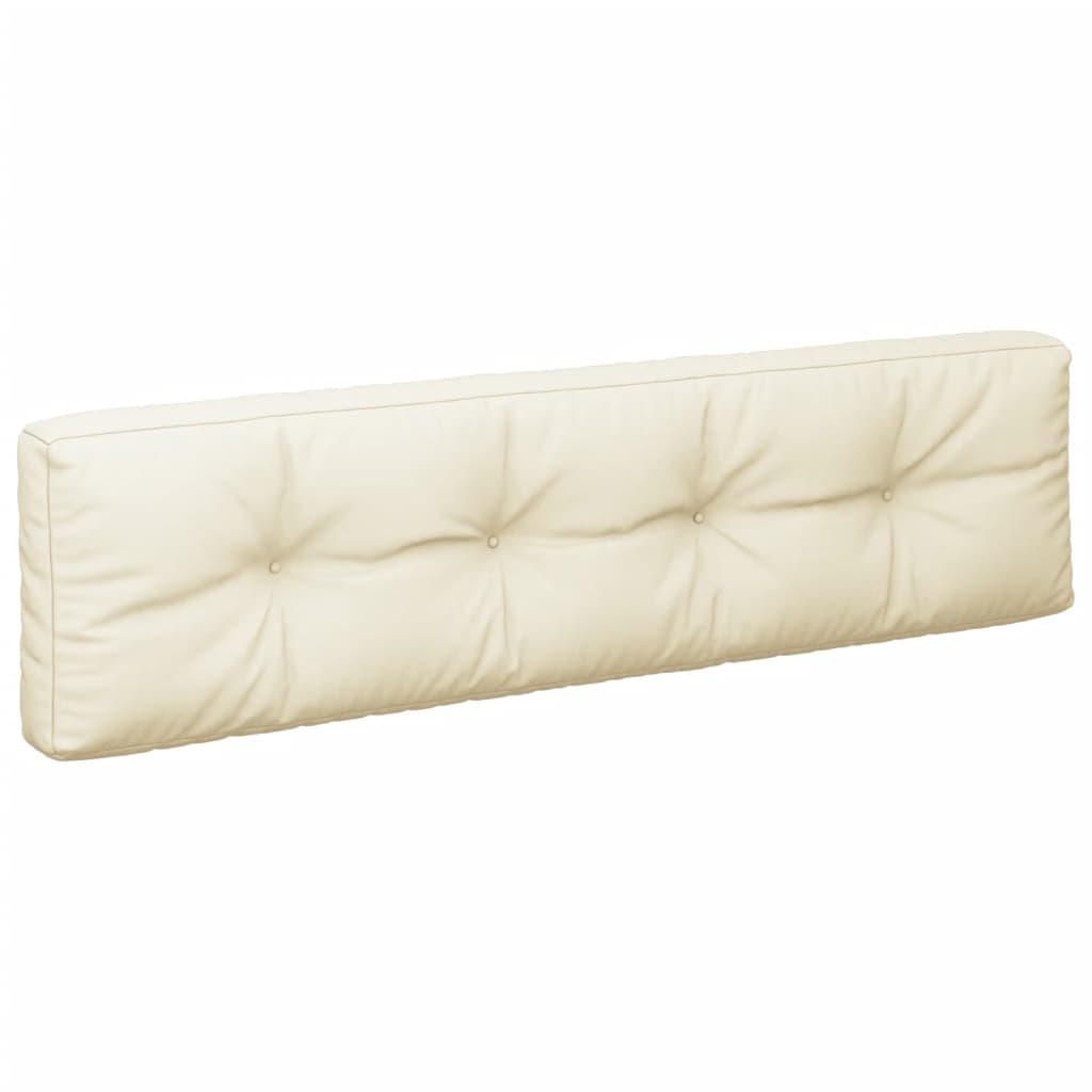 Palettenkissen 5-tlg. Creme Stoff