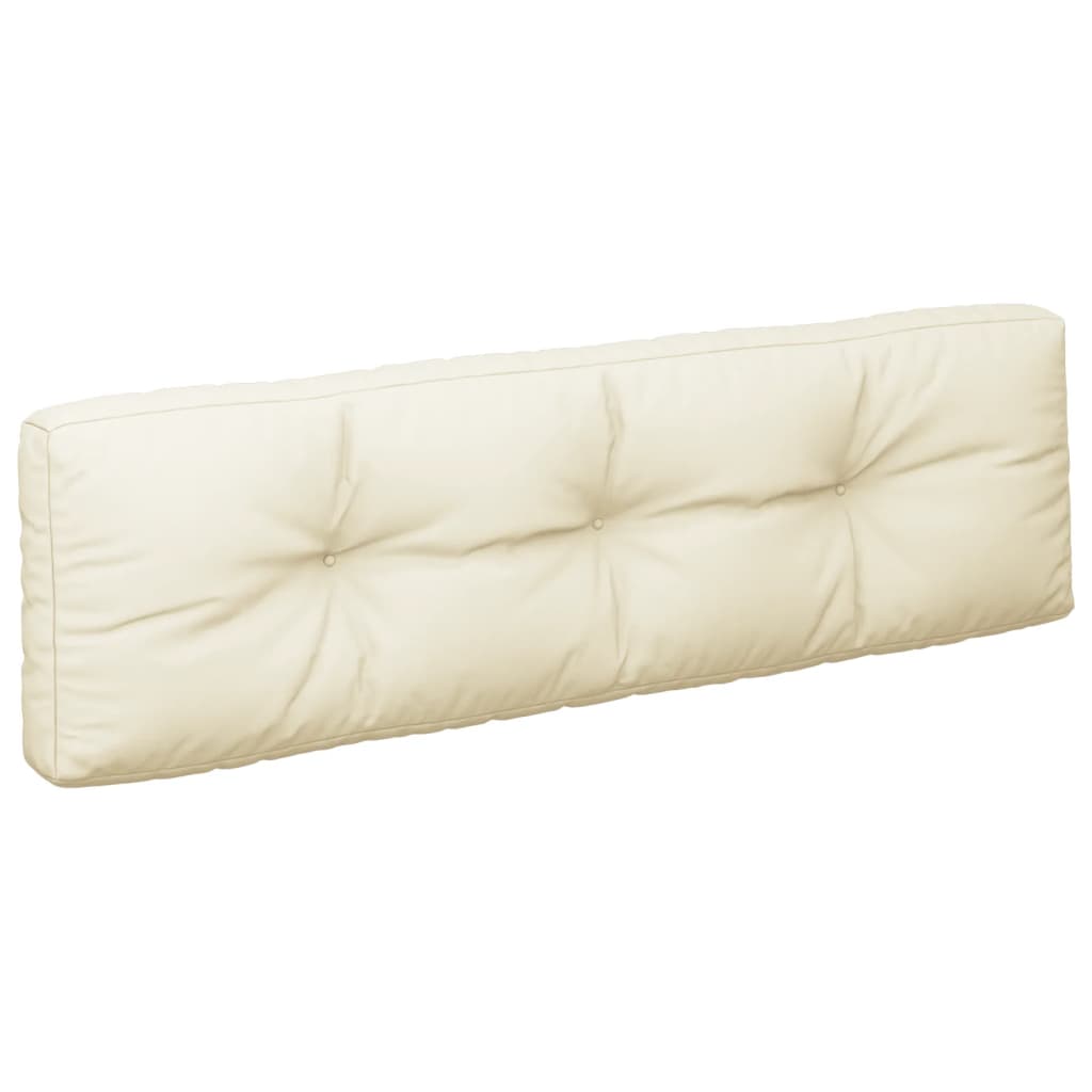 Palettenkissen 5-tlg. Creme Stoff