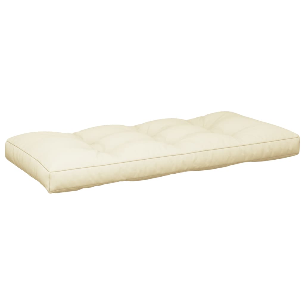 Palettenkissen 5-tlg. Creme Stoff