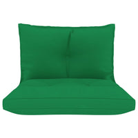 Thumbnail for Palettensofa-Auflagen 2 Stk. Grün Stoff