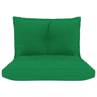Thumbnail for Palettensofa-Auflagen 2 Stk. Grün Stoff