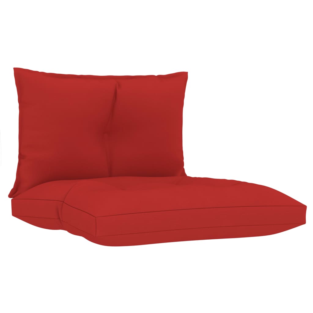 Palettensofa-Auflagen 2 Stk. Rot Stoff