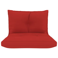 Thumbnail for Palettensofa-Auflagen 2 Stk. Rot Stoff