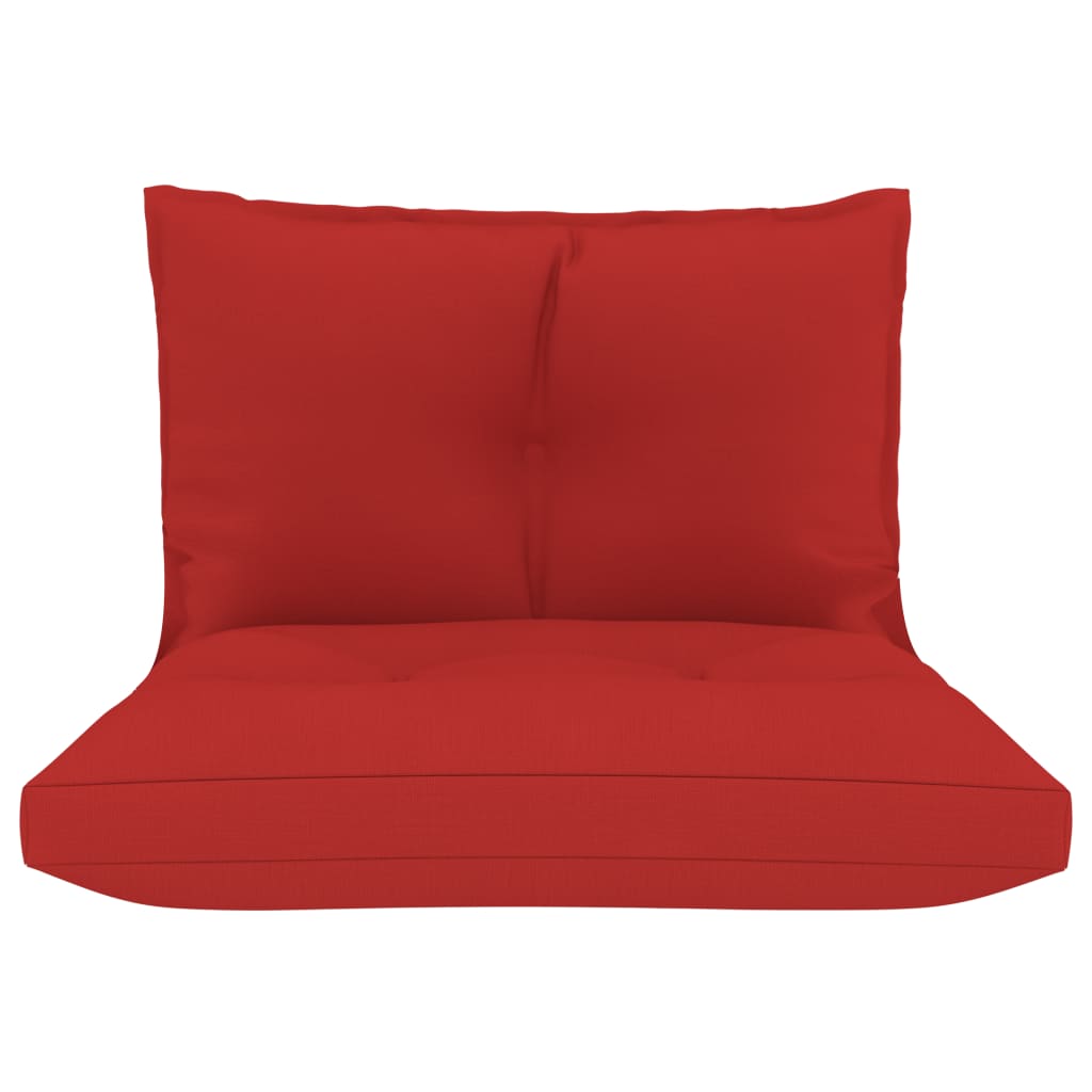Palettensofa-Auflagen 2 Stk. Rot Stoff
