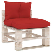 Thumbnail for Palettensofa-Auflagen 2 Stk. Rot Stoff
