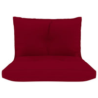 Thumbnail for Palettensofa-Auflagen 2 Stk. Weinrot Stoff