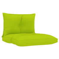 Thumbnail for Palettensofa-Auflagen 2 Stk. Hellgrün Stoff