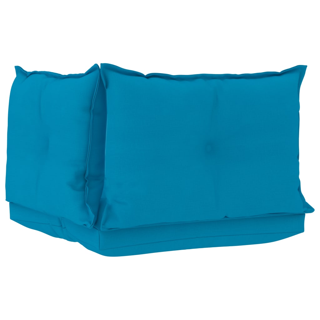 Palettensofa-Auflagen 3 Stk. Blau Stoff