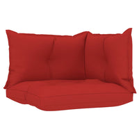 Thumbnail for Palettensofa-Auflagen 3 Stk. Rot Stoff