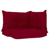Thumbnail for Palettensofa-Auflagen 3 Stk. Weinrot Stoff