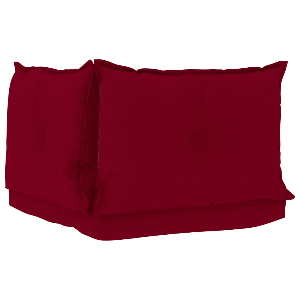Palettensofa-Auflagen 3 Stk. Weinrot Stoff