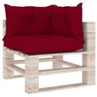 Thumbnail for Palettensofa-Auflagen 3 Stk. Weinrot Stoff