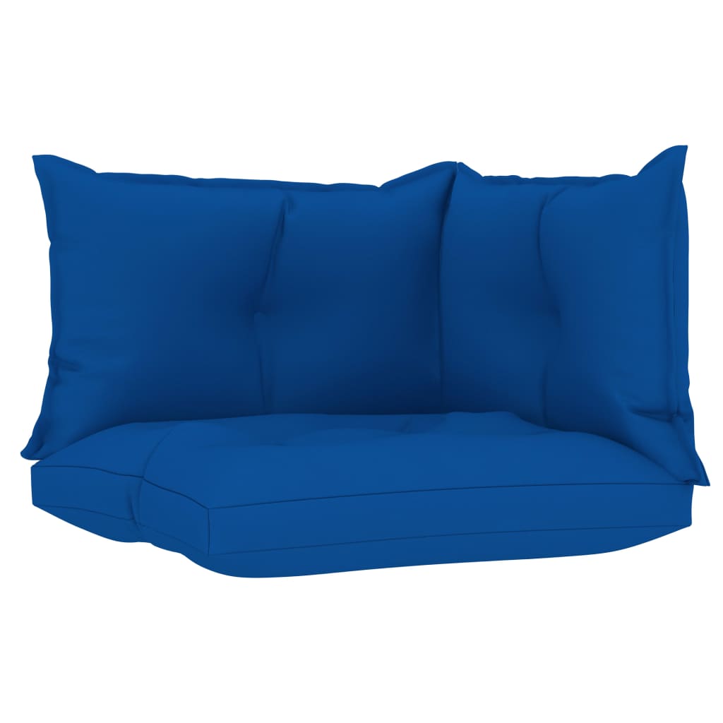 Palettensofa-Auflagen 3 Stk. Königsblau Stoff