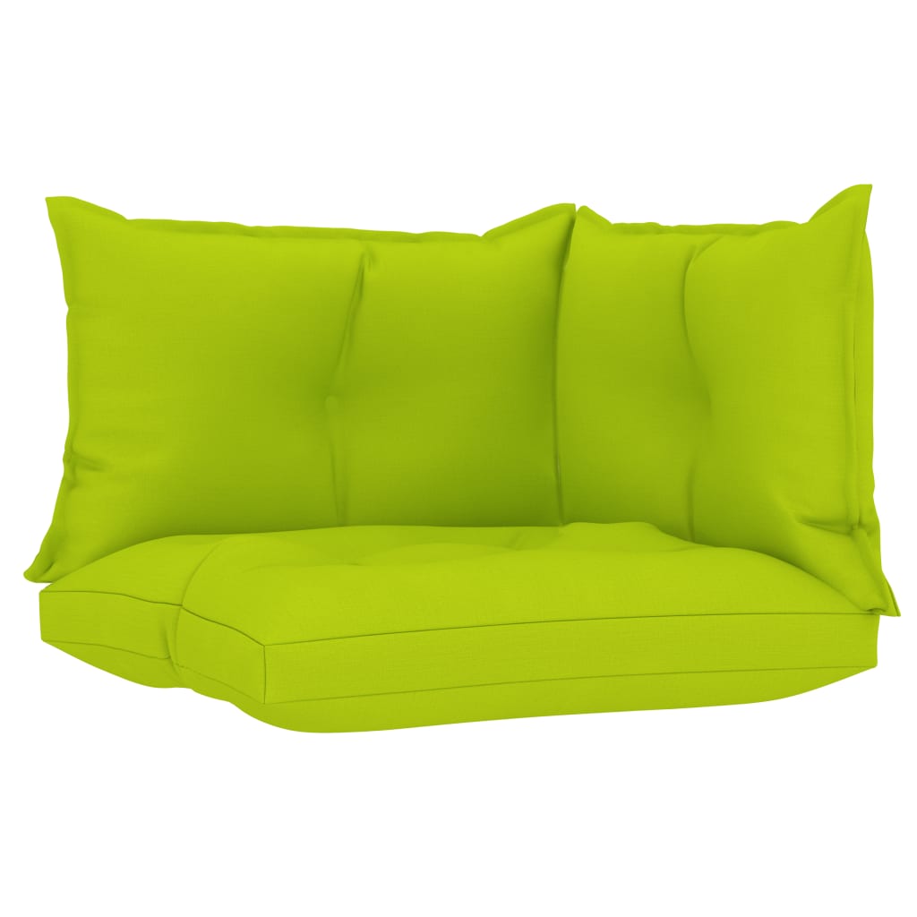 Palettensofa-Auflagen 3 Stk. Hellgrün Stoff