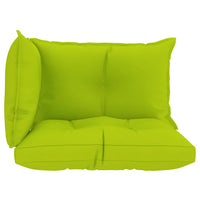 Thumbnail for Palettensofa-Auflagen 3 Stk. Hellgrün Stoff