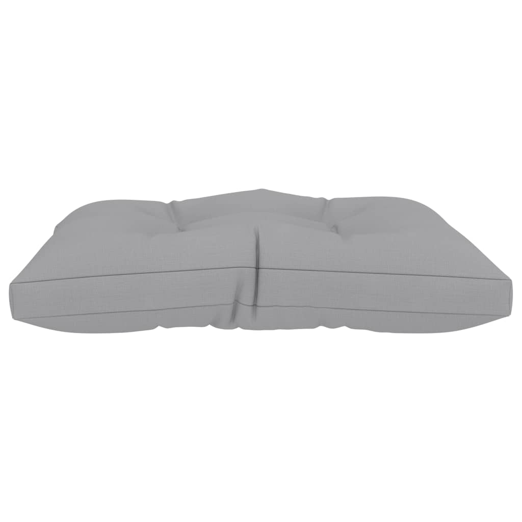 Palettenhocker-Auflage Grau Stoff