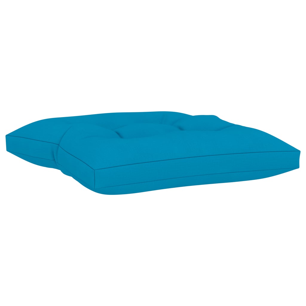 Palettenhocker-Auflage Blau Stoff