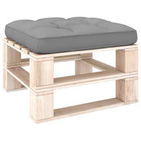 Thumbnail for Palettensofa-Kissen Grau 58x58x10 cm