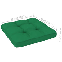 Thumbnail for Palettensofa-Kissen Grün 58x58x10 cm