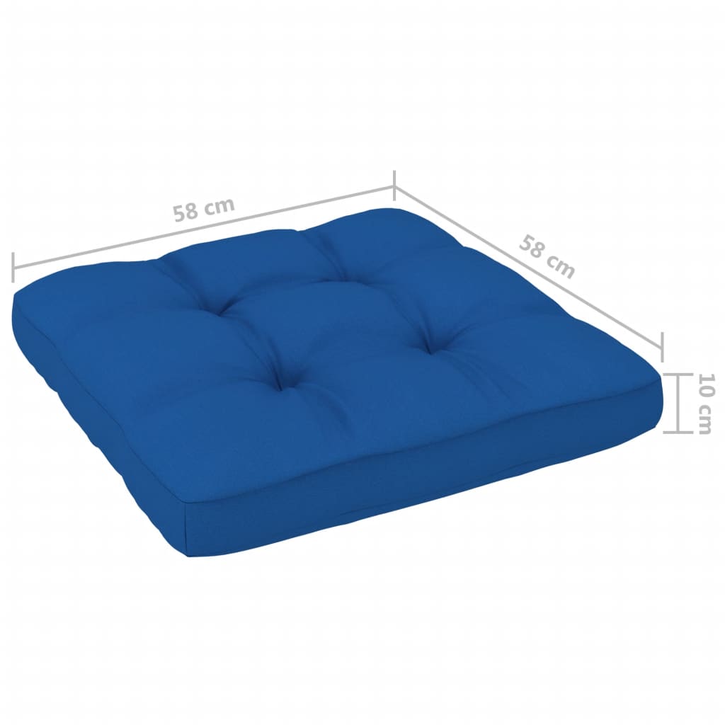 Palettensofa-Kissen Königsblau 58x58x10 cm