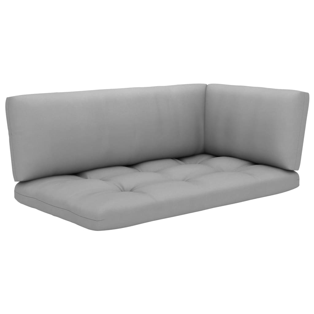 Palettensofa-Auflagen 3 Stk. Grau