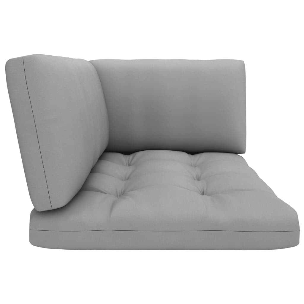 Palettensofa-Auflagen 3 Stk. Grau