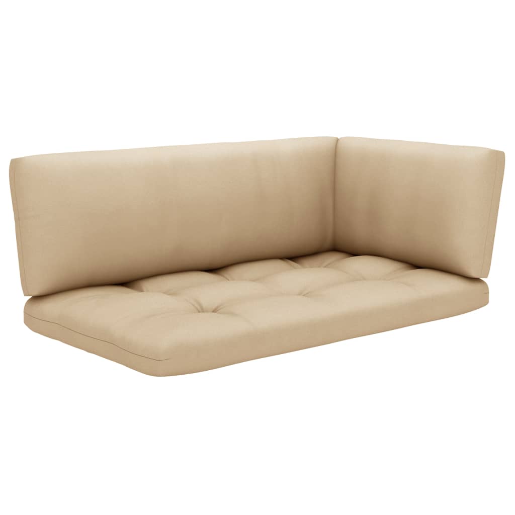 Palettensofa-Auflagen 3 Stk. Beige