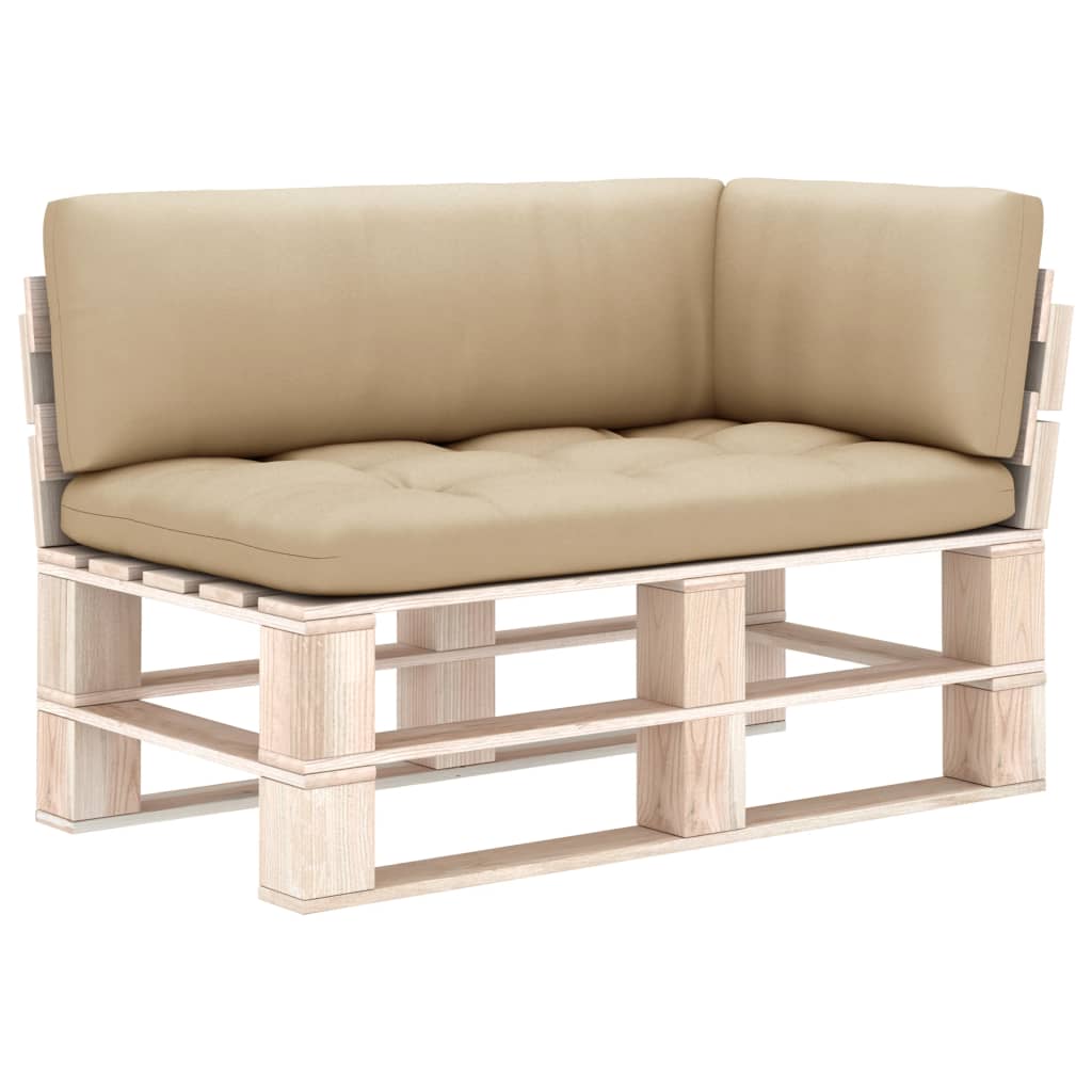 Palettensofa-Auflagen 3 Stk. Beige