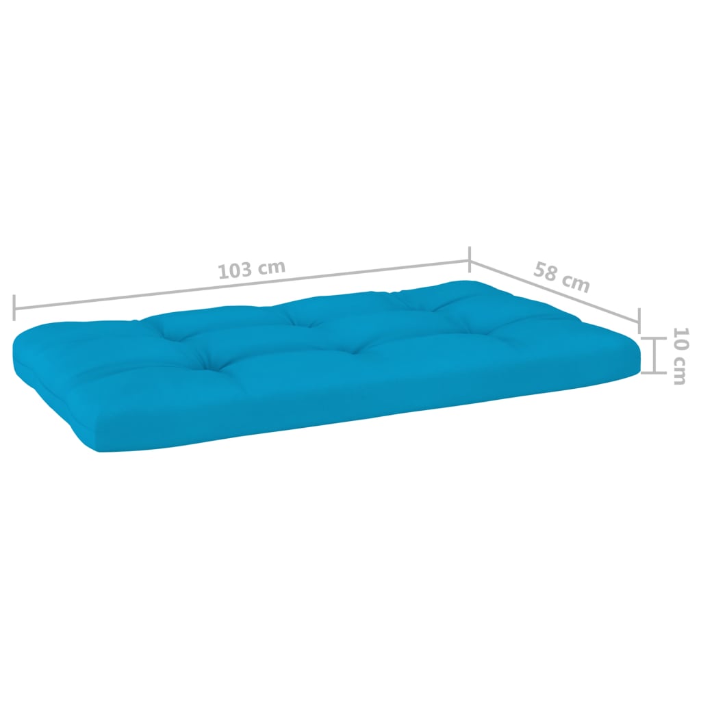 Palettensofa-Auflagen 3 Stk. Blau