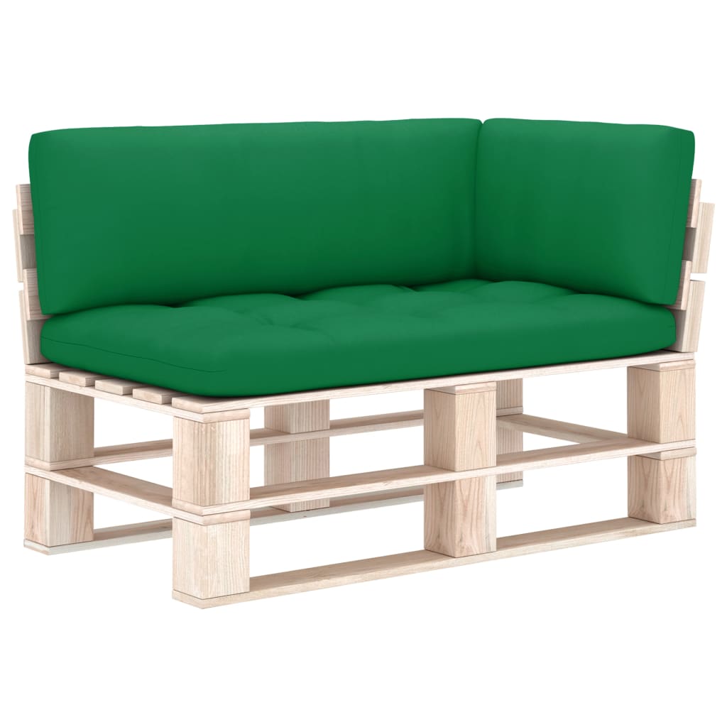 Palettensofa-Auflagen 3 Stk. Grün