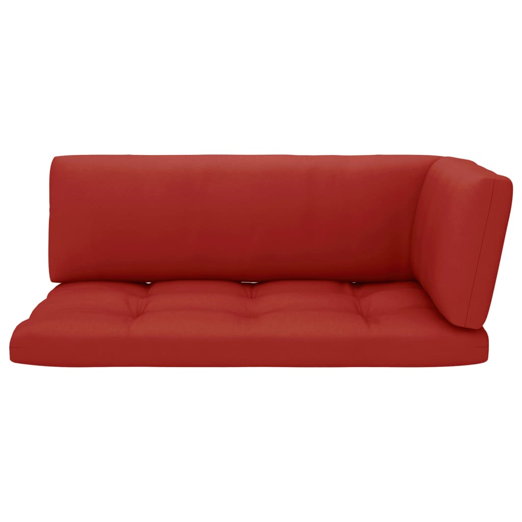 Palettensofa-Auflagen 3 Stk. Rot