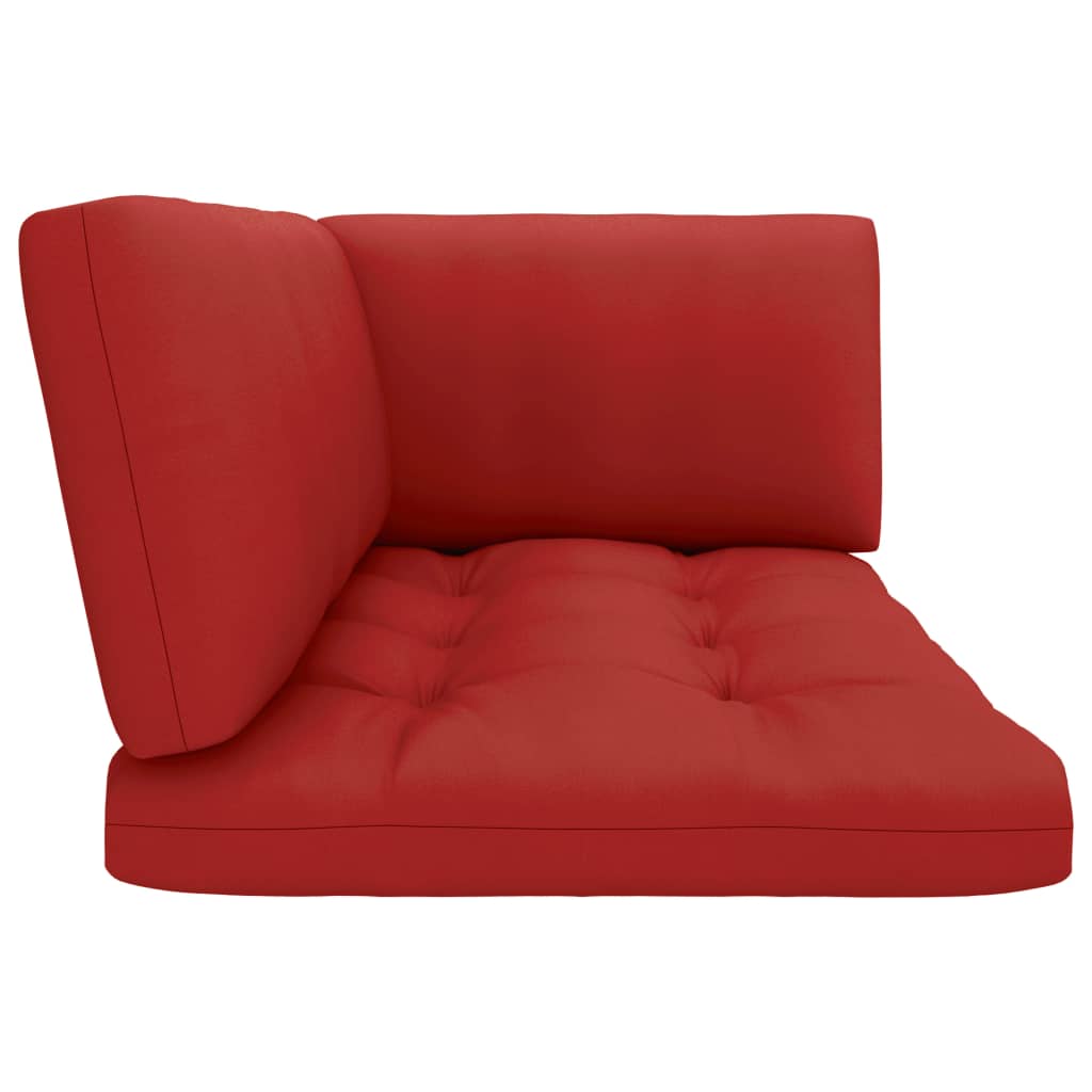 Palettensofa-Auflagen 3 Stk. Rot