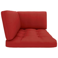 Thumbnail for Palettensofa-Auflagen 3 Stk. Rot