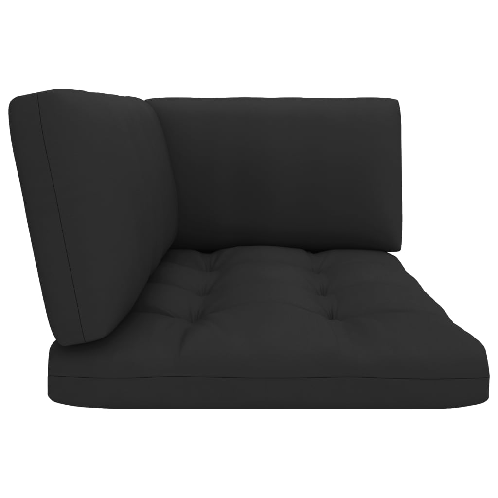 Palettensofa-Auflagen 3 Stk. Schwarz