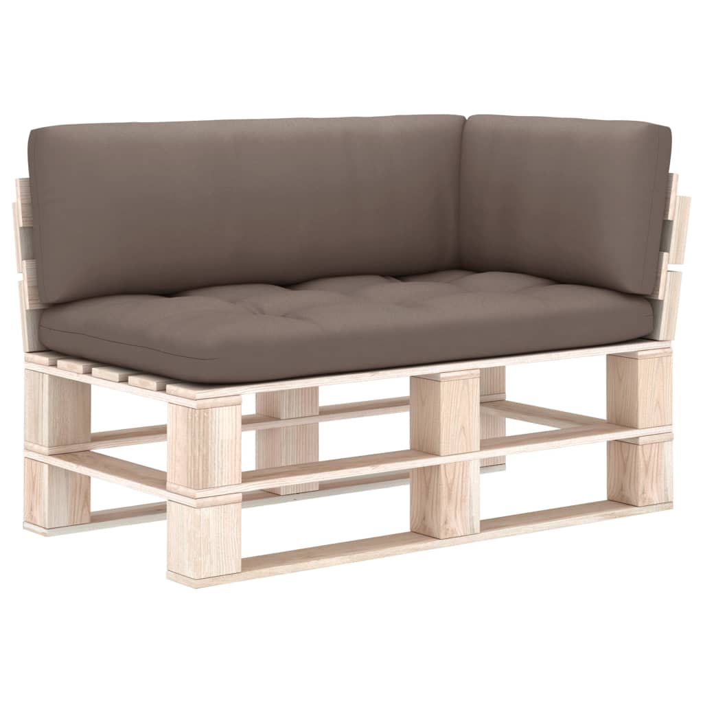 Palettensofa-Auflagen 3 Stk. Taupe