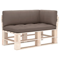 Thumbnail for Palettensofa-Auflagen 3 Stk. Taupe